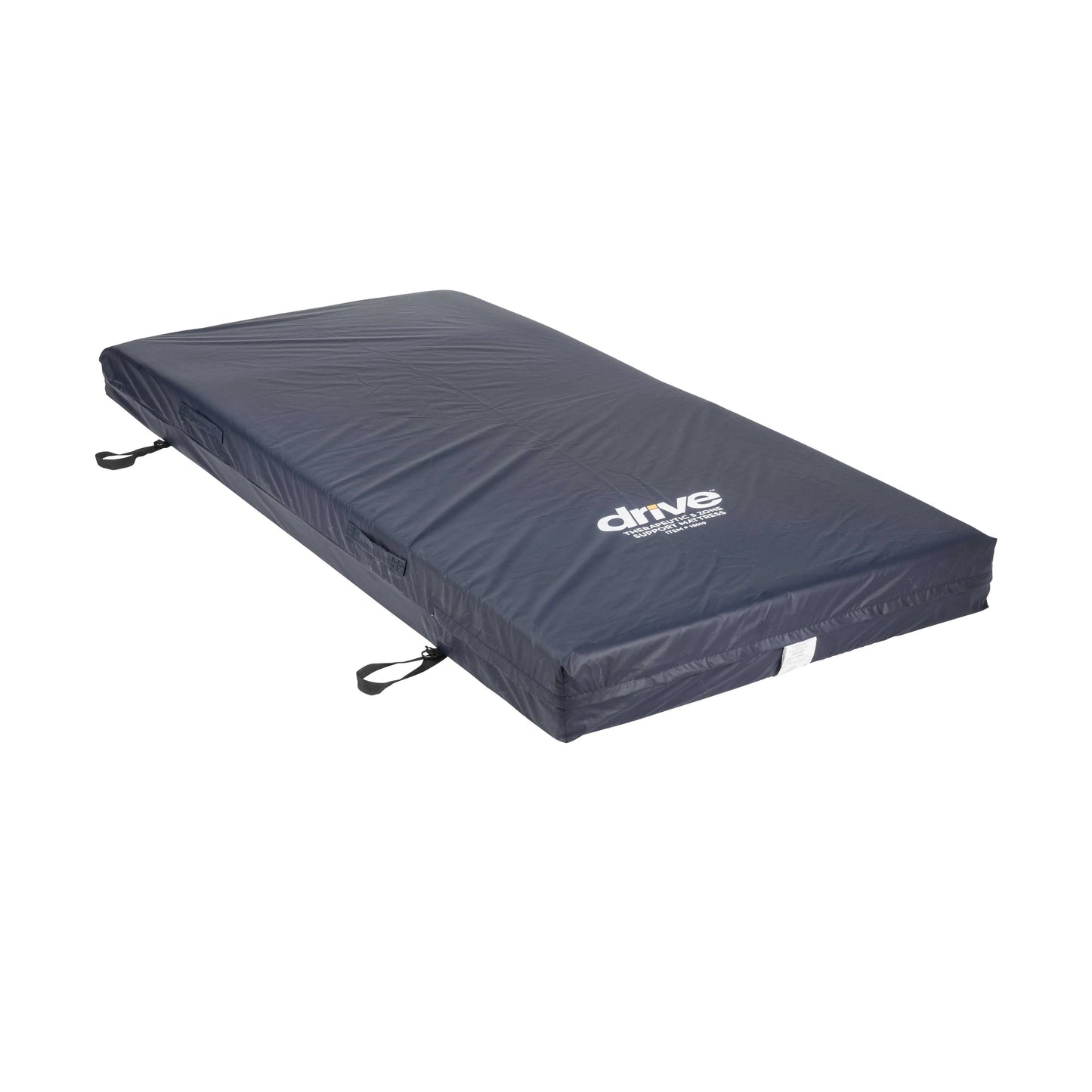 Drive Medical Colchón de Soporte Terapéutico de 5 Zonas, Blanco, 35" x 80" x 5. 5"