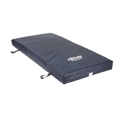 Drive Medical Colchón de Soporte Terapéutico de 5 Zonas, Blanco, 35" x 80" x 5. 5"