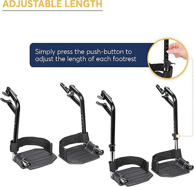 Pieceros desmontables para sillas de ruedas