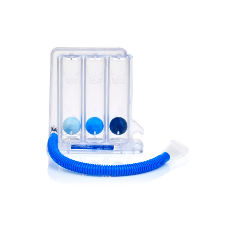 (Espirómetro) Ejercitador pulmonar triflo