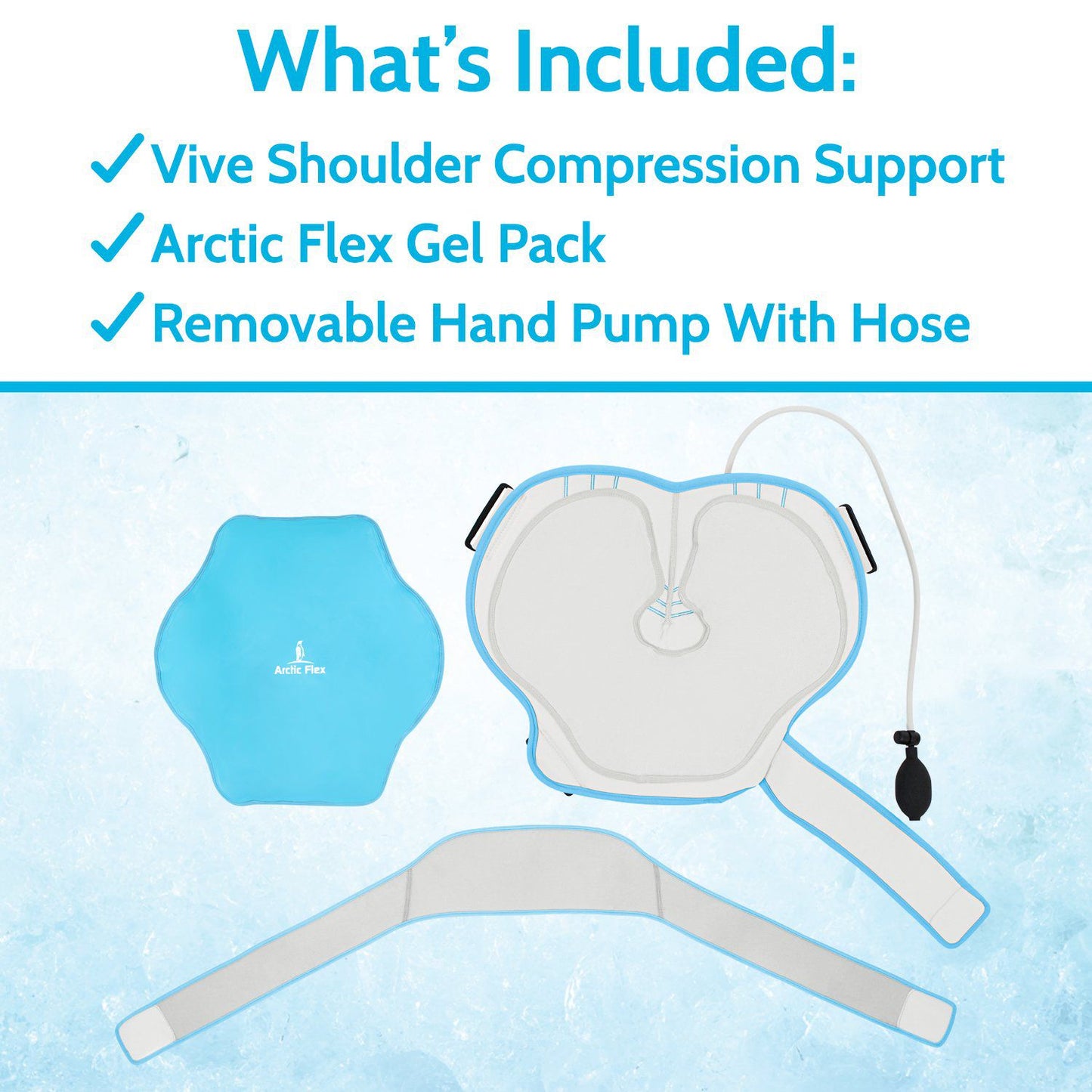 Soporte envolvente para terapia de compresión y terapia Frío / Caliente, para el hombro