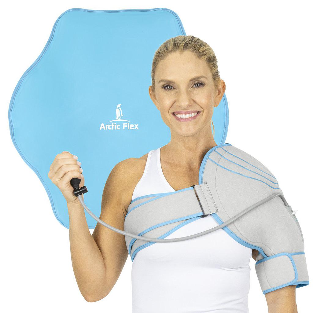 Soporte envolvente para terapia de compresión y terapia Frío / Caliente, para el hombro