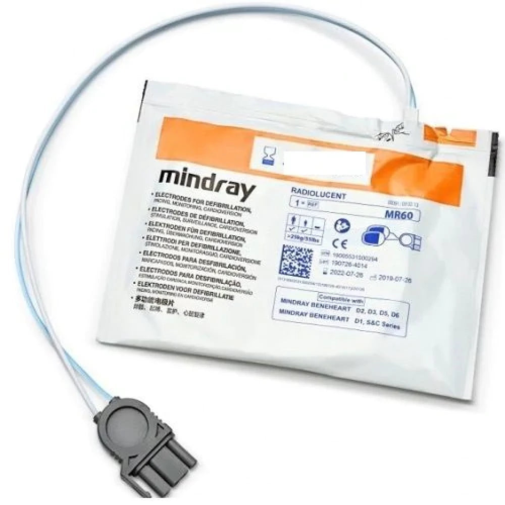 Electrodos Adulto y pediatrico para desfibrilador marca Mindray