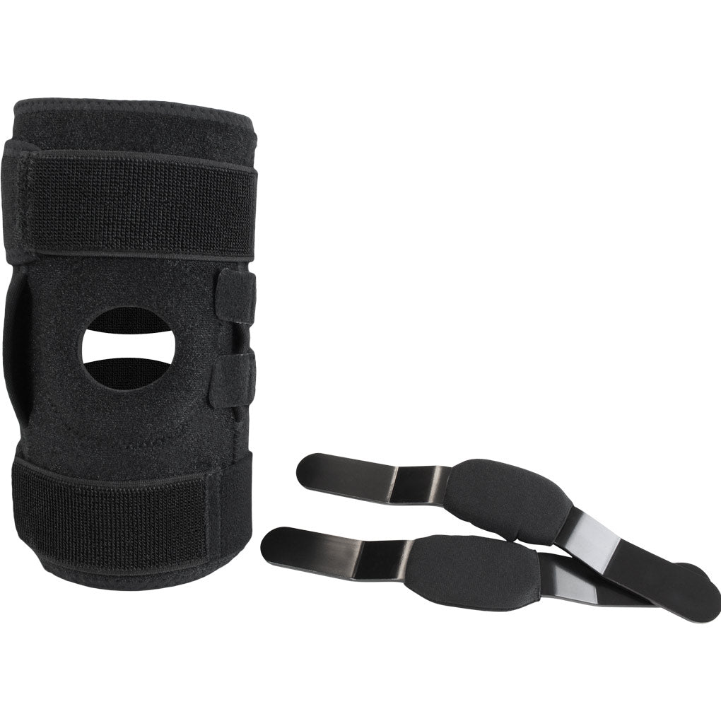 Rodillera articulada con bisagra - Tamaño Universal Negro