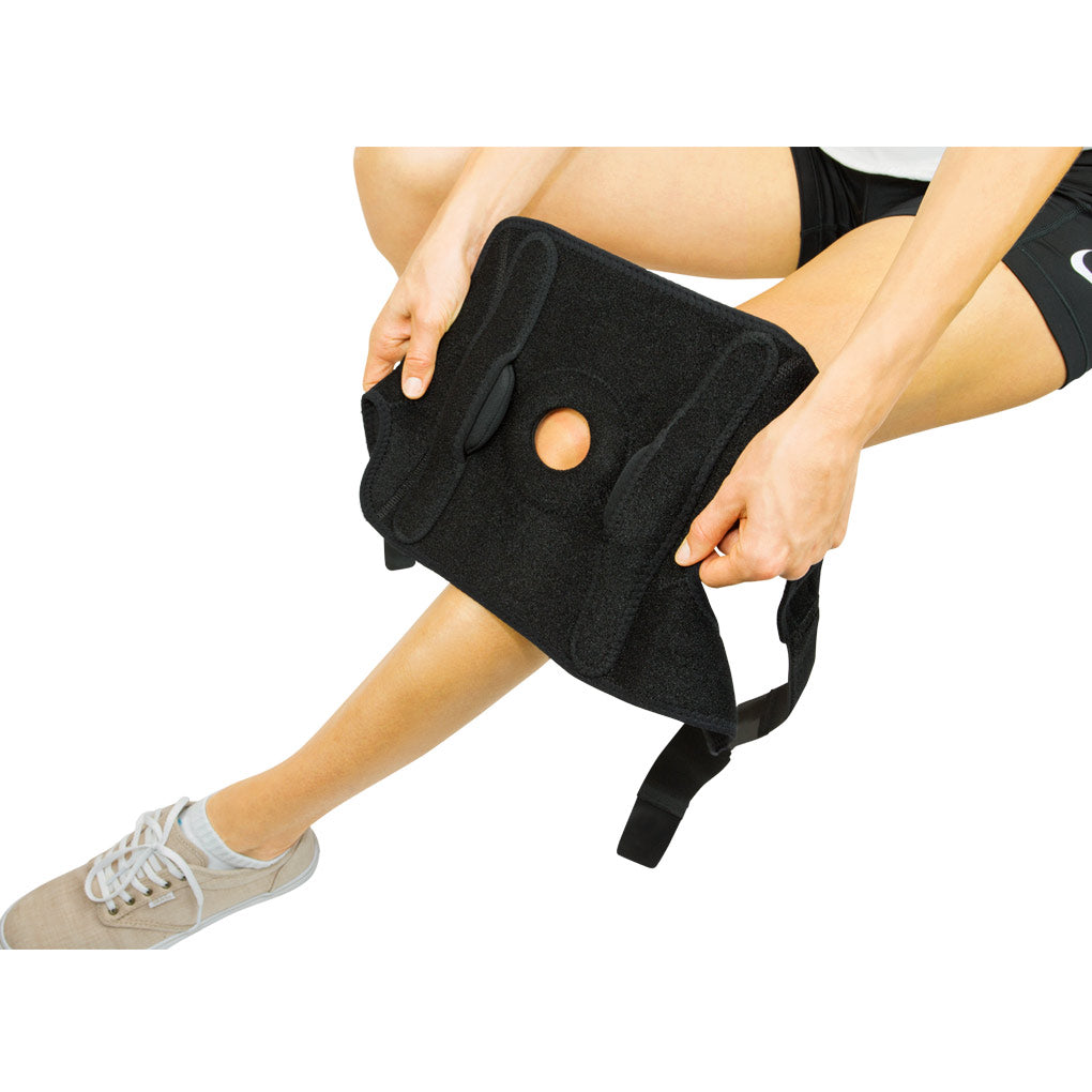 Rodillera articulada con bisagra - Tamaño Universal Negro