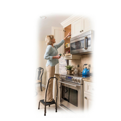 ESCABEL CON PASAMANO (BANQUILLO PARA SUBIR A LA CAMILLA) SILVER VEIN