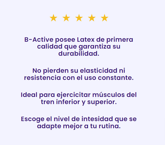 Set x 5 Bandas elásticas circulares B-Active | BackBone