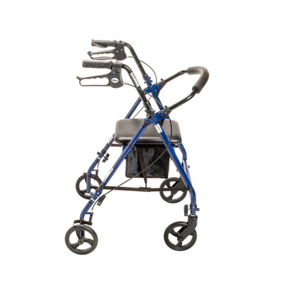 Andador con ruedas de acero con ruedas de 6" Plegable y desmontable