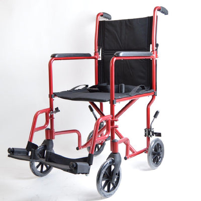 Silla de transporte de 19" | Color Rojo | CasaMedic