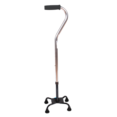 Bastón 4 apoyos | Color Plata | CasaMedic