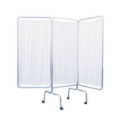 BIOMBO DE TRES PANELES BLANCOS CON RUEDAS