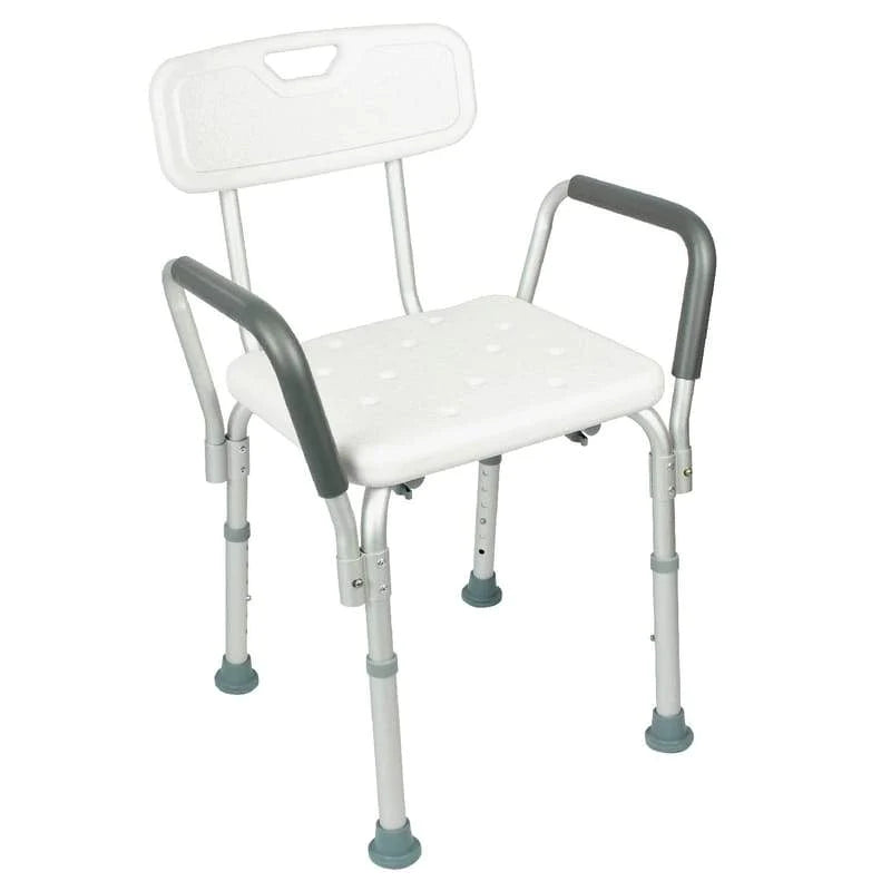Silla de baño con respaldar y apoya brazos | Casa Medic