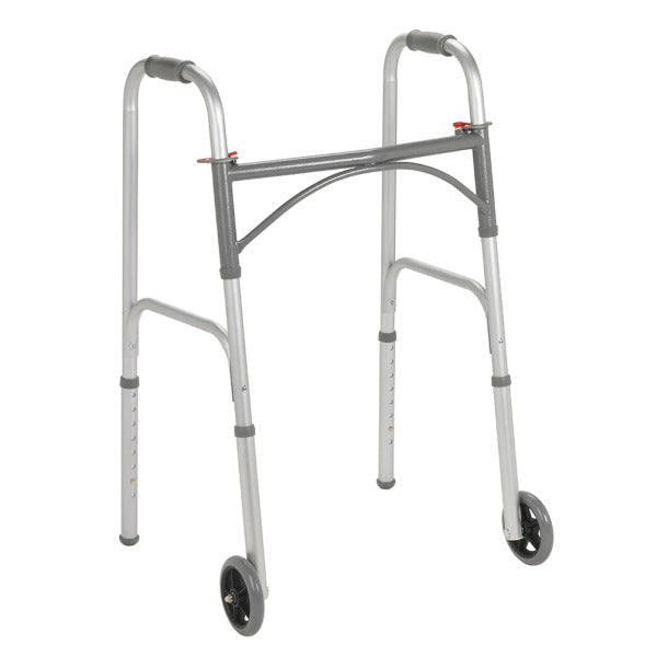 Andadera de aluminio de lujo con ruedas