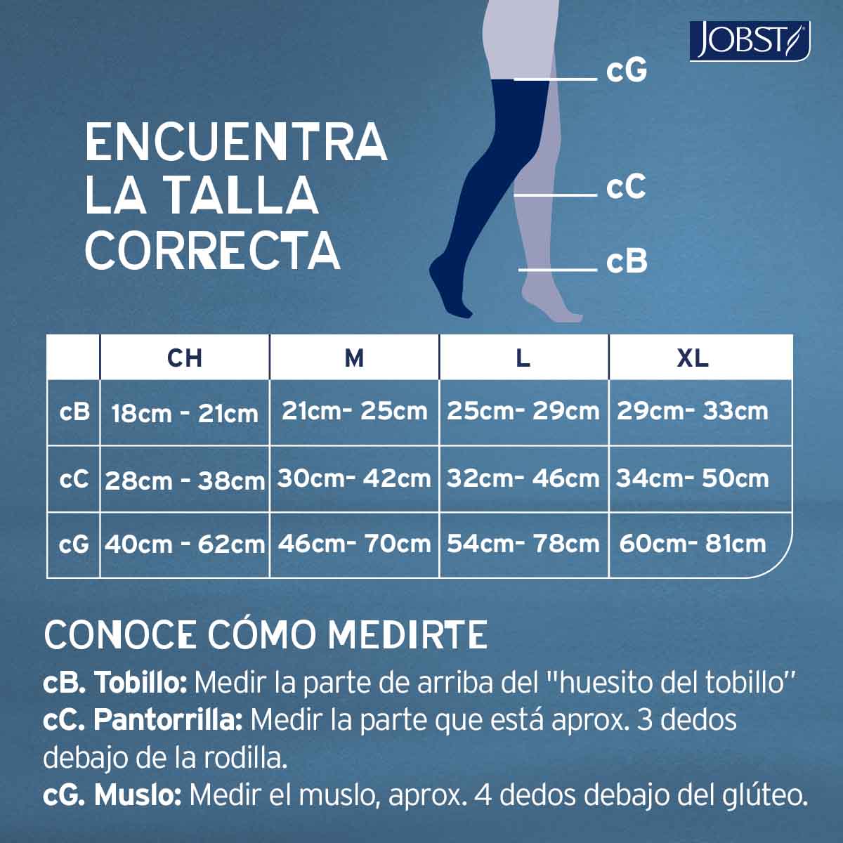 Medias de compresión 20-30 Muslo | JOBST® FOR MEN Compresión Preventiva  (Nueva presentación)
