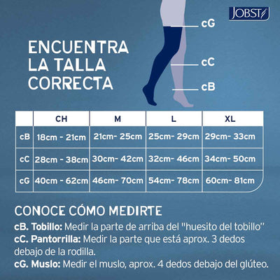 Medias de compresión 20-30 Muslo | JOBST® FOR MEN Compresión Preventiva  (Nueva presentación)