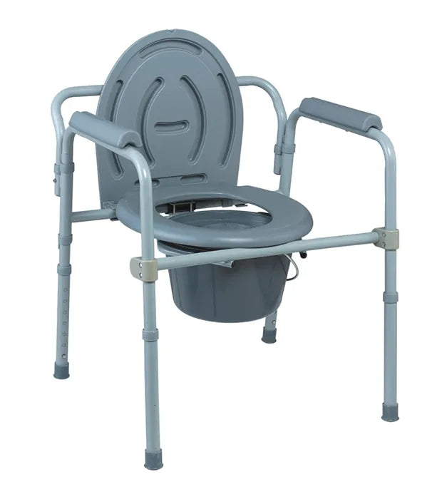 Silla de servicio portátil plegable | Ajustable en altura