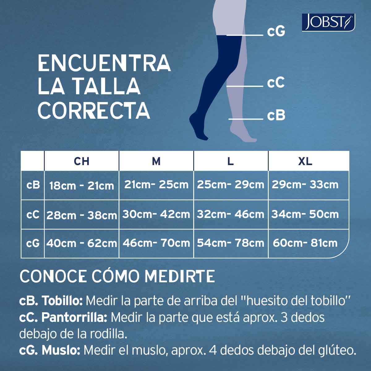 Medias de compresión 15-20 Muslo| JOBST® OPAQUE Compresión Preventiva (Nuevo Modelo)