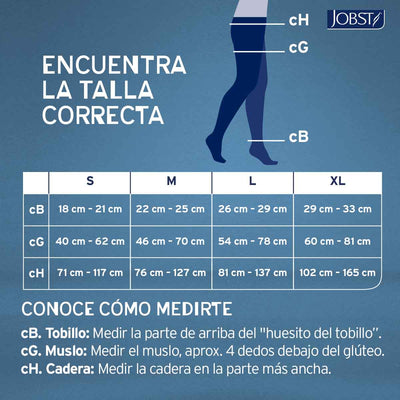Medias de compresión 15-20 Cadera | JOBST® ULTRASHEER Compresión Preventiva (Nuevo Modelo)