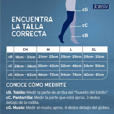 Medias de compresión 15-20 Muslo | JOBST® ULTRASHEER Compresión Preventiva (Nuevo Modelo)