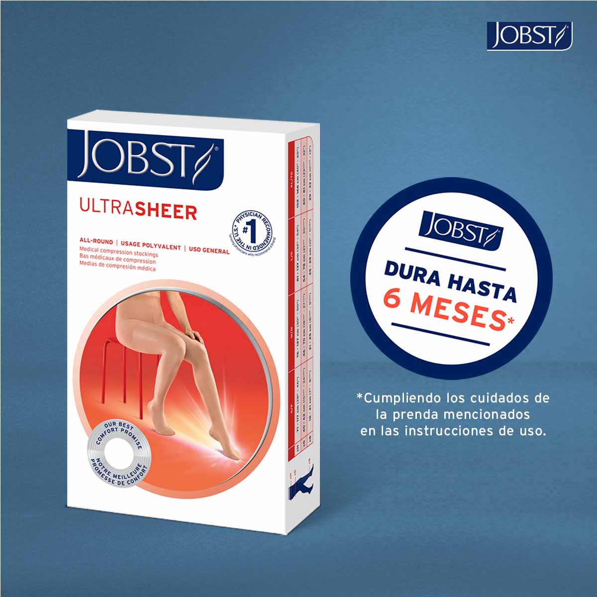 Medias de compresión 15-20 Cadera | JOBST® ULTRASHEER Compresión Preventiva (Nuevo Modelo)