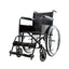 Silla de ruedas de 18" con apoyabrazos fijos y pieceros desmontables  | Color Negro | CasaMedic | Exclusivo Web
