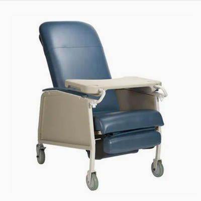 Silla reclinable hospitalaria, multiposiciones manual | Color Navy