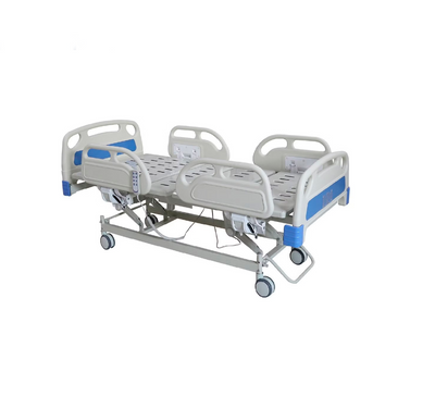 Cama tipo hospitalaria eléctrica con barandales independientes | CasaMedic