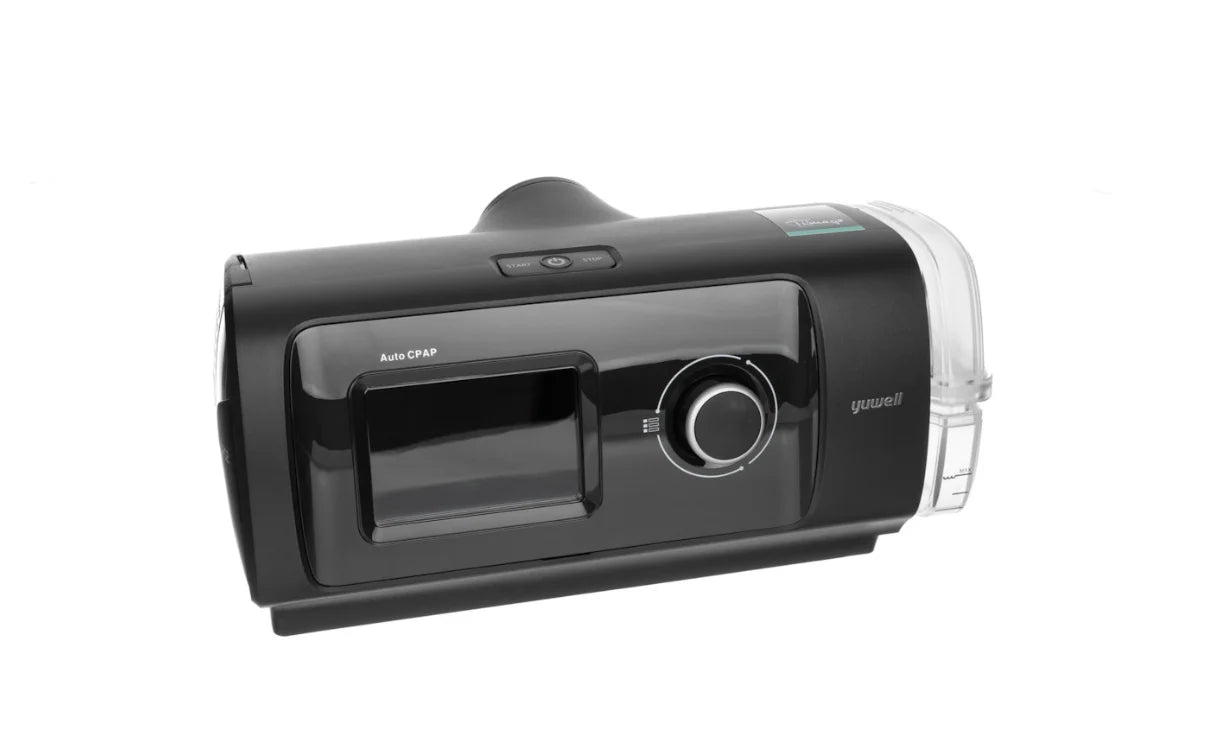 Auto CPAP Yuwell YH-480 con Humidificador - Mejora la Apena de sueño - Incluye mascarilla, tubo reforzado y sistema de registro via wi-fi