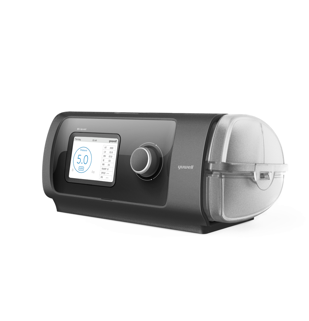 Auto CPAP Yuwell YH-480 con Humidificador - Mejora la Apena de sueño - Incluye mascarilla, tubo reforzado y sistema de registro via wi-fi