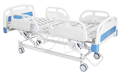 Cama tipo hospitalaria eléctrica con barandales independientes | CasaMedic