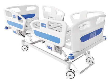 Cama tipo hospitalaria eléctrica con barandales altos  + Colchón de espuma 6" | Obsequio cojín de rodillas