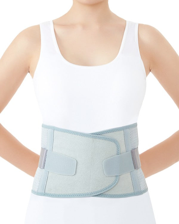 Faja elástica de cintura, doble ajuste de correa, ventilada,color gris - Dr. Med