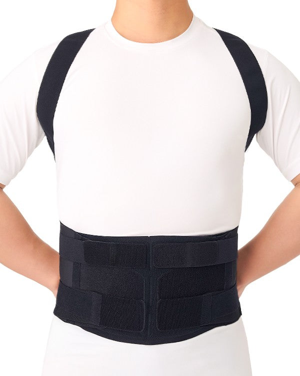 Faja dorsal elástica con varillas y compresión ajustable - universal - Dr. Med