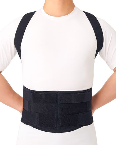 Faja dorsal elástica con varillas y compresión ajustable - universal - Dr. Med