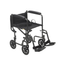 Silla de ruedas de transporte cromada de 19"