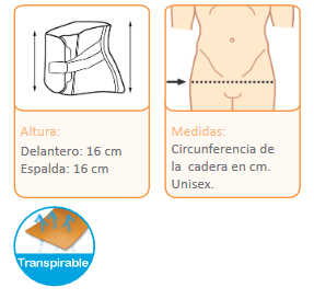 Orthoprim faja abdominal de 2 bandas