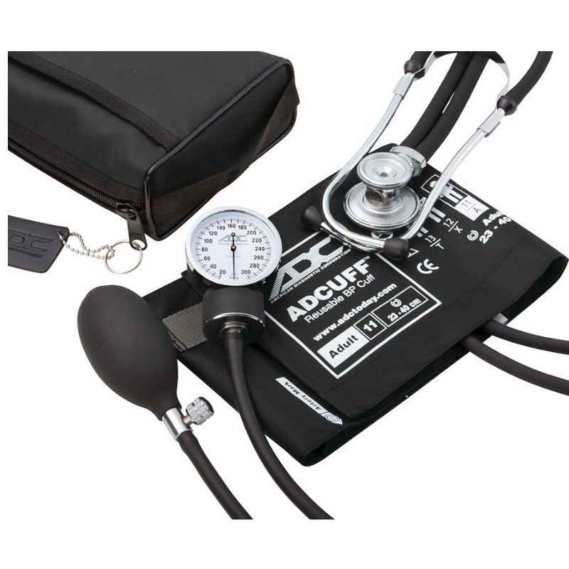 Combo de estetoscopio y aparato de presión en estuche ADC