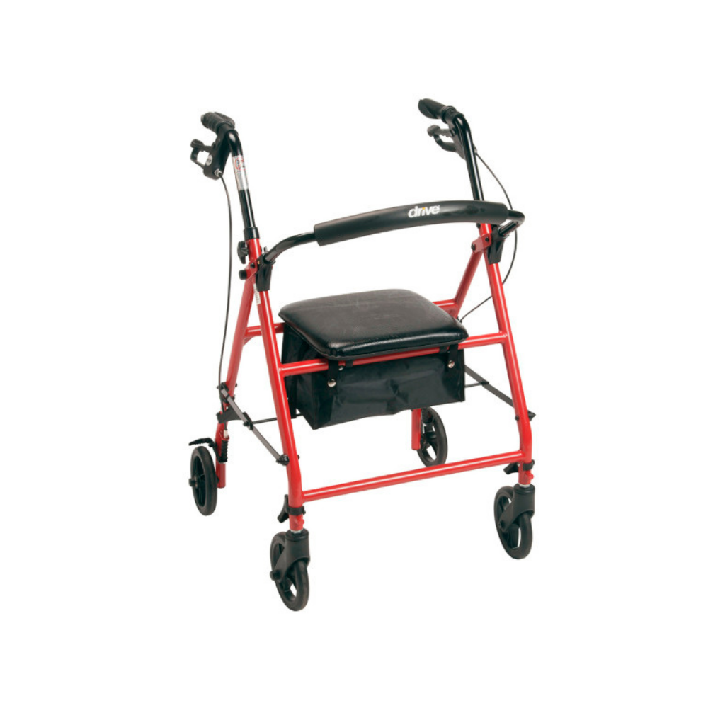 Andador con ruedas de acero con ruedas de 6"  Plegable y desmontable