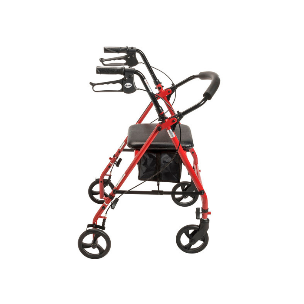 Andador con ruedas de acero con ruedas de 6"  Plegable y desmontable
