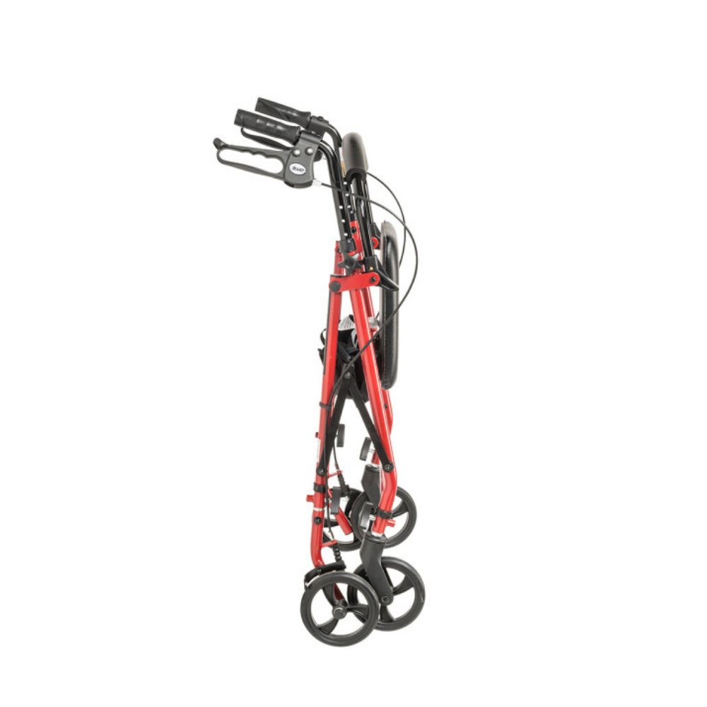 Andador con ruedas de acero con ruedas de 6"  Plegable y desmontable