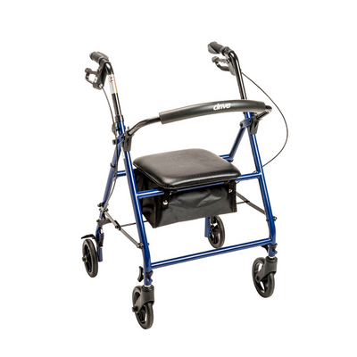 Andador con ruedas de acero con ruedas de 6"  Plegable y desmontable