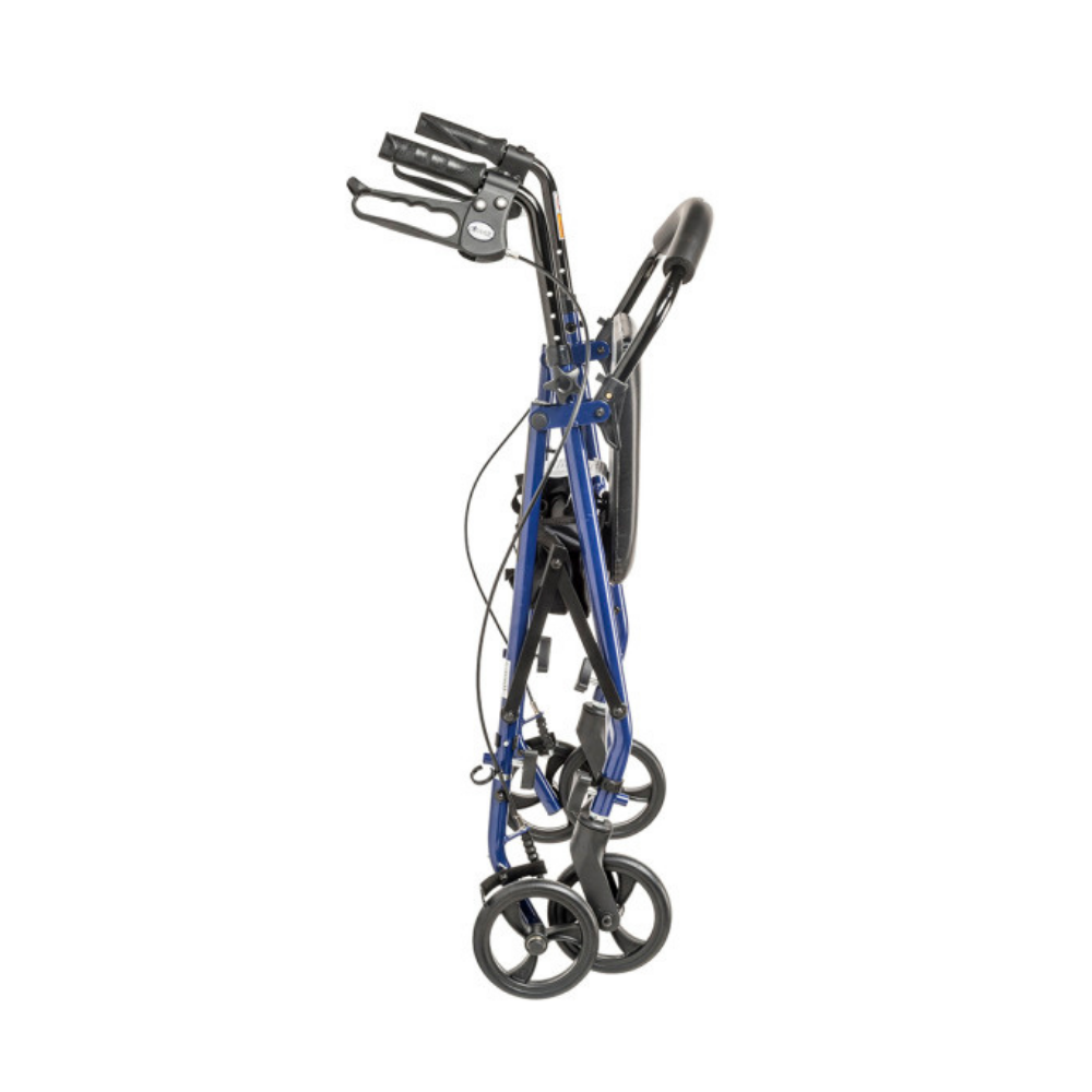 Andador con ruedas de acero con ruedas de 6"  Plegable y desmontable