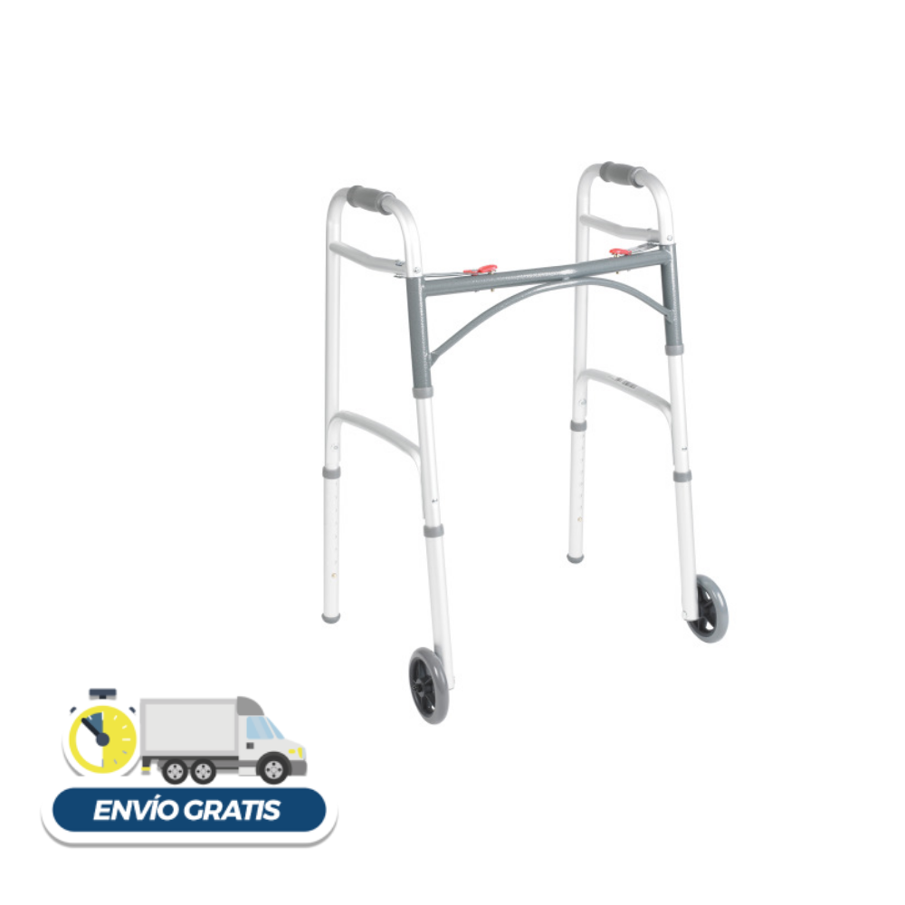 Andadera de aluminio con ruedas