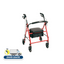 Andador con ruedas de acero con ruedas de 6"  Plegable y desmontable
