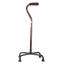 BASTON DE 4 APOYO, BASE ANCHA, COLOR BRONCE