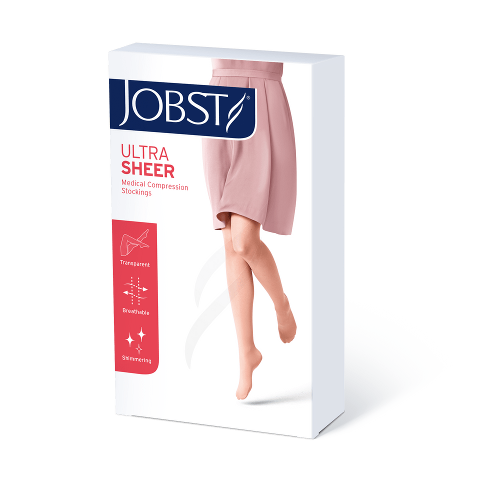 JOBST - 110303 - Medias de compresión para hombre hasta la rodilla con  punta cerrada, material extra firme para comodidad durante todo el día para