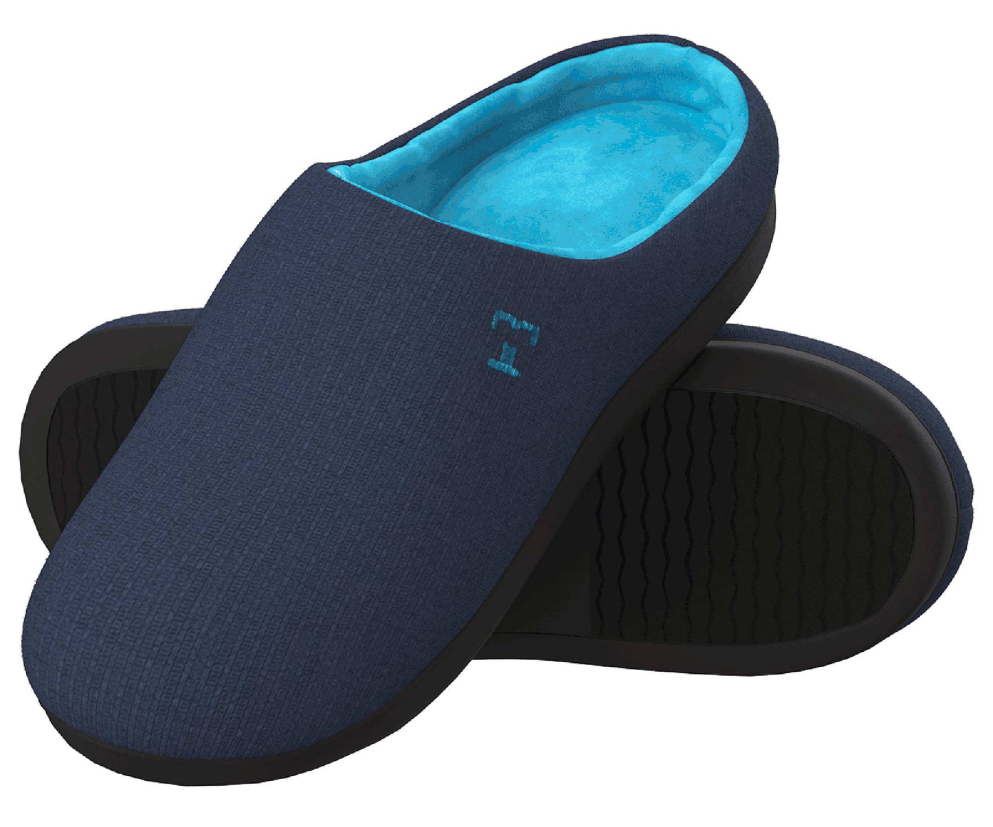 Pantuflas de espuma viscoelástica TheraFly Azul