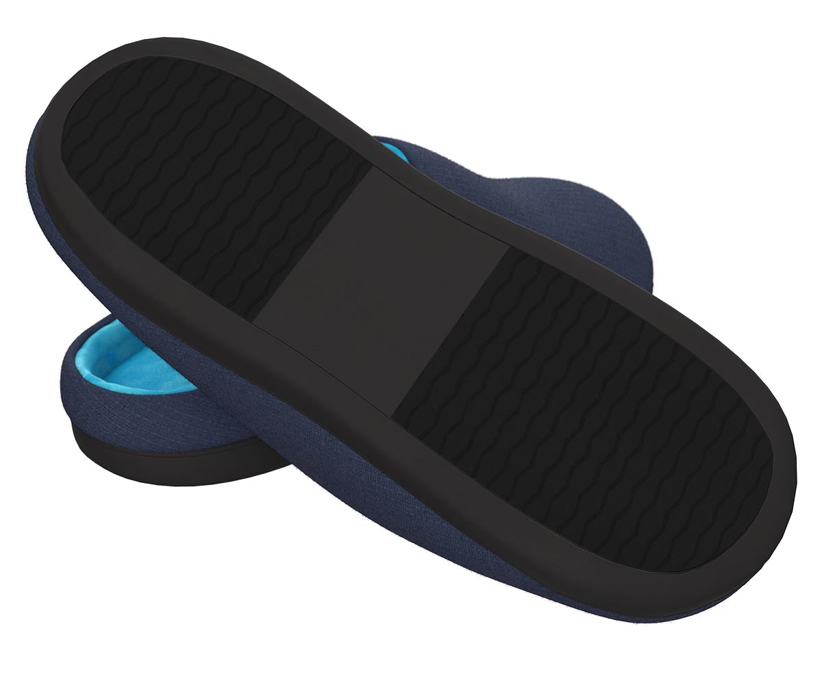 Pantuflas de espuma viscoelástica TheraFly Azul