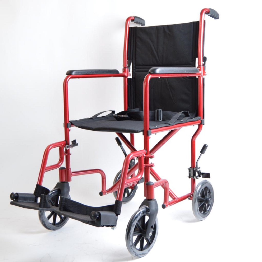 Silla de transporte  de 19" | Color Rojo | CasaMedic