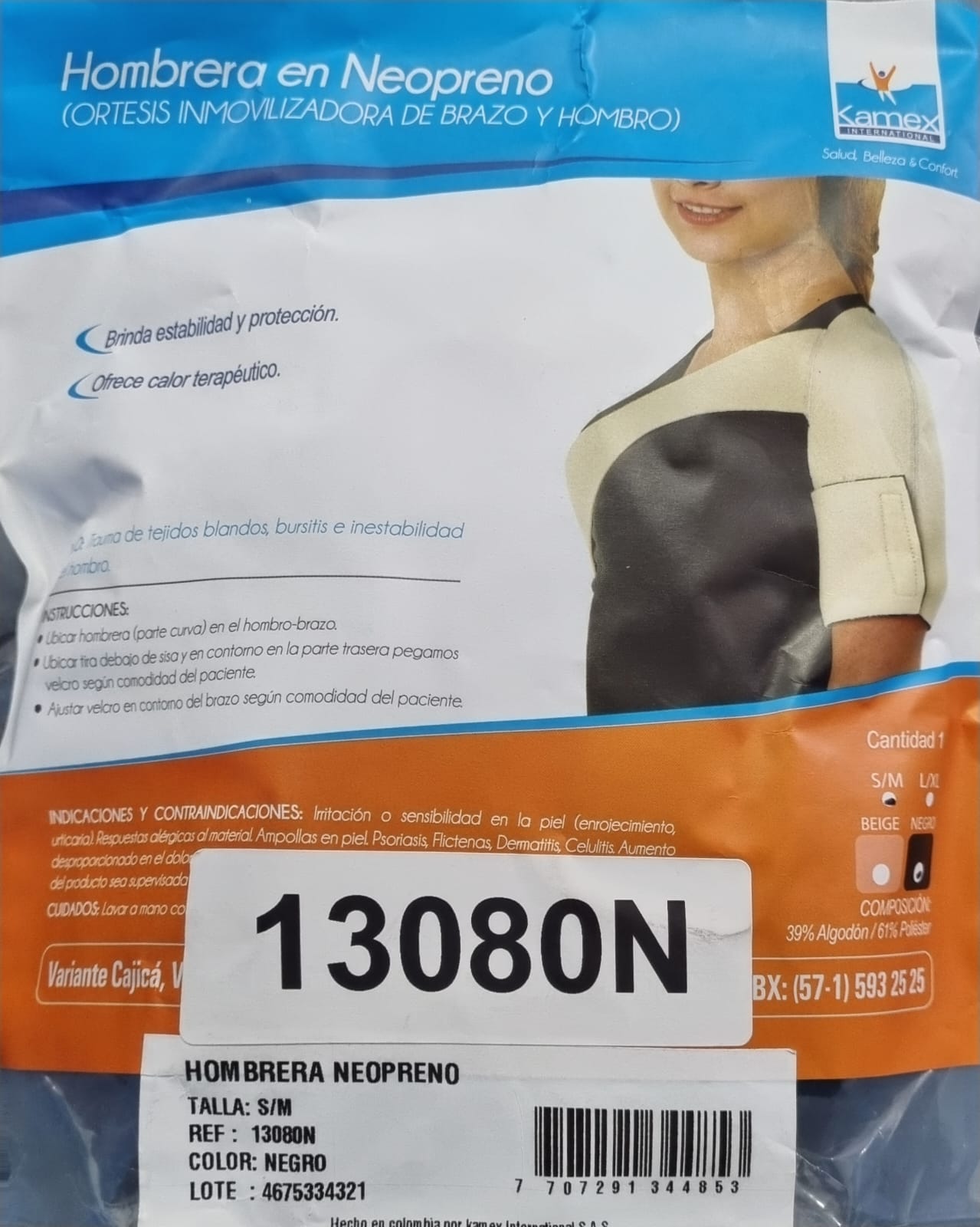 INMOVILIZADOR DE HOMBRO EN NEOPRENE